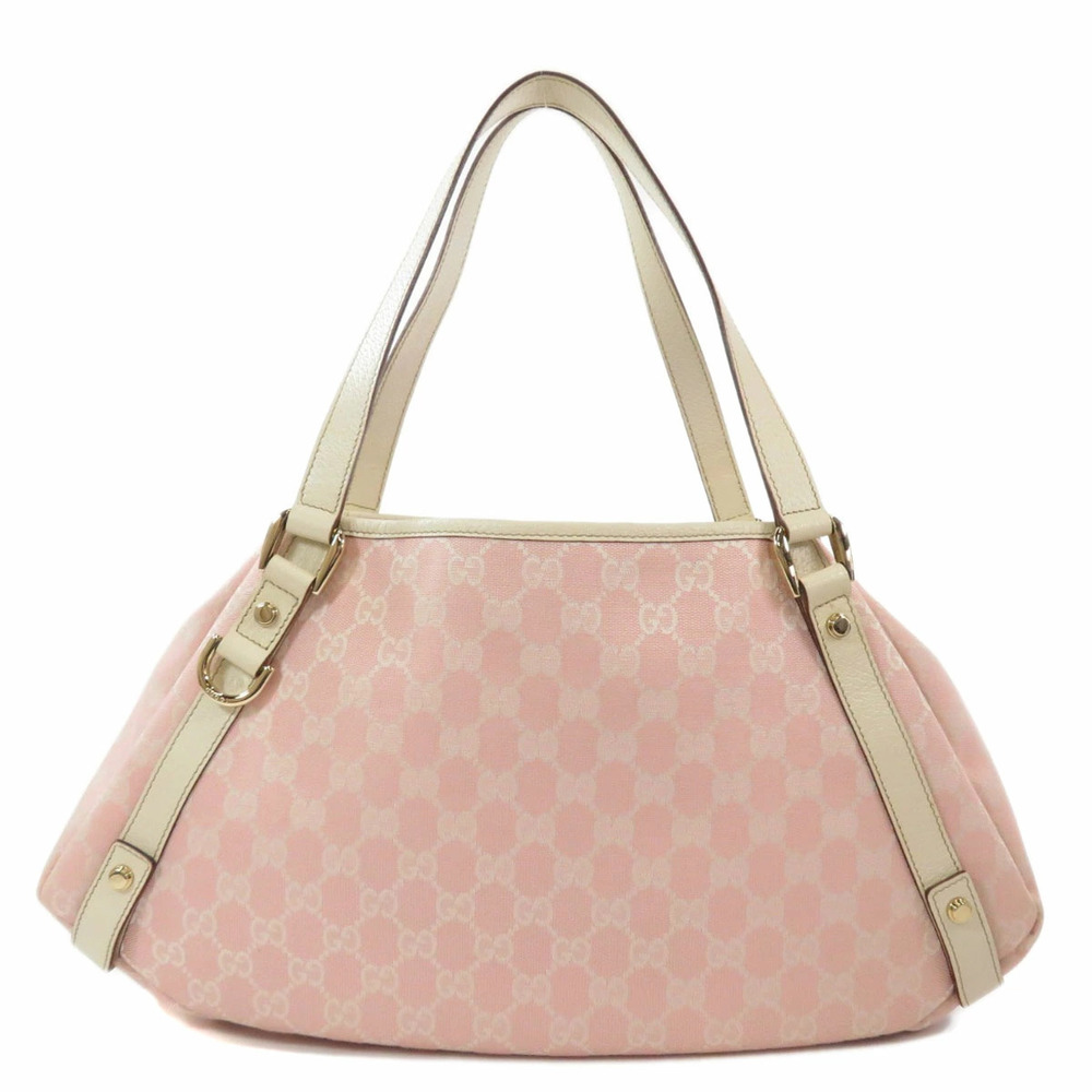 Gucci GG Canvas Abbey Tote bag pink white leather - Picture 2 of 11